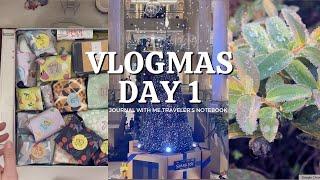 Vlogmas Day 1  - Journal With Me Traveler's Notebook #vlogmas2024 #journalwithme2024