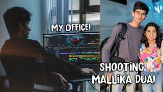 My OFFICE TOUR & Shooting with Mallika Dua! || Jake Sitlani