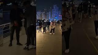 Dubai city nightlife, after midnight, Discover #bluewatersisland