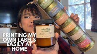 how I design and print my own labels at home | small business tips