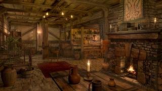 Fireplace Sounds - Medieval Tavern - Inn Ambience | 1 hour