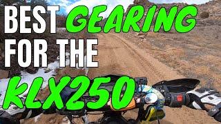 Best possible gearing for the KLX250? | KLX250 review on upgraded sprockets on trail and enduro ride