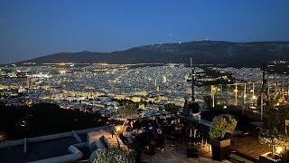 Lycabettus Hill by cable car, Athens, Greece