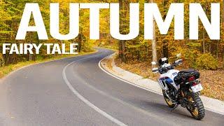 Honda Transalp 750 Autumn  FAIRY TALE - They Will Not Show You This Road From Romania