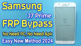 Samsung J7 Prime FRP Bypass Without PC 2024 Method | Google Account Bypass #samsung #j7prime #frp