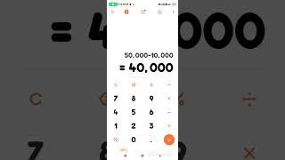 How to calculate emi interest with calculator #emi #calculatertrick #youtubeshorts #shortvideo