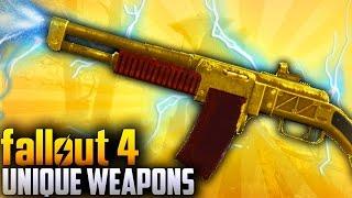 Fallout 4 Rare Weapons - TOP 10 Far Harbor DLC Unique & Secret weapons