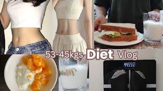 55-43kg Diet Vlog | what I eat in a Week to Lost weight- 6kg and Waist -10cm!  Reset diet