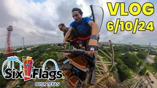 Riding *almost* EVERY Coaster at Six Flags Over Texas! | Vlog 6/10/24