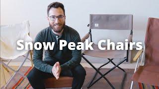 Which Snow Peak Camping Chair?