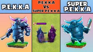 Every level P.E.K.K.A Vs Every level Super P.E.K.K.A Clash of clans | Pekka Vs Super Pekka Coc