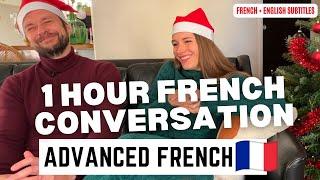  1 hour REAL French conversations about CHRISTMAS and NEW YEAR EVE in FRANCE #frenchconversation