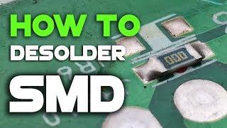 How to desolder SMD components without special tools