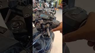 2024 New Model TVS RAIDER 125 Black Colour Exhaust sound  #ridersp #tvsraider