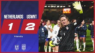 USA win in Alyssa Naeher's final international match | Netherlands 1-2 USWNT | Official Highlights