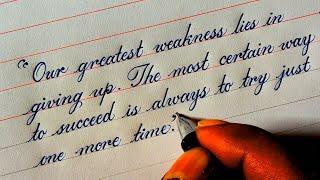 very neat cursive handwriting ever | beautiful and best English handwriting #cursive #handwriting