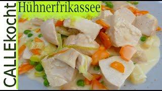 Hühnerfrikassee super schnell selber kochen. Lecker und einfach Rezept