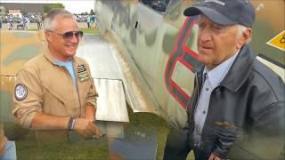 Duxford FLYING LEGENDS 2017 with Erich Brunotte, a german fighter pilot veteran