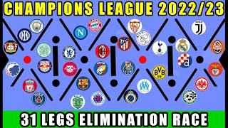 UEFA Champions League 2022/23 Elimination Marble Race with 31 legs / Marble Race King