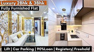 सस्ता और Front Side Fully Furnished 2Bhk Flat Dwarka Mor Near Metro Station 90%Loan & Register