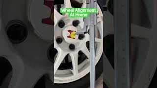 Wheel Alignment at HOME with String! #diy #tips #racecar #HONDA #integra #Acura #string #shorts