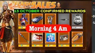 Next 4 Am Flash Sale Discount Event Rewards | New 13 Oct. Reward Kya Aayega FF Next Items