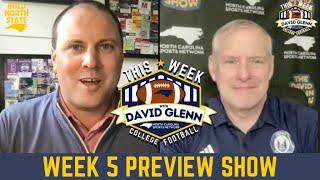 THIS WEEK IN COLLEGE FOOTBALL w/ DAVID GLENN Week #4 UNC @ Duke Victory Bell Battle + NC State + App