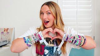 Eras Tour Friendship Bracelet HAUL from 9 shows  lover house display & Speak Now TV merch haul