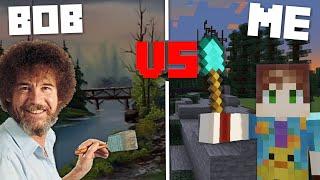 Can a Minecraft Builder Follow Bob Ross in Real Time?