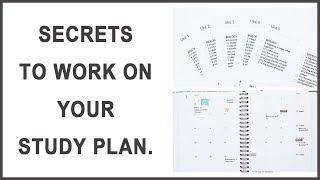 Secrets to work on your study plan