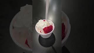 STRAWBERRIES & CREAM 5-7-25 #strawberries #cream #fruits #fruit #foodshorts #foodie #foods #food