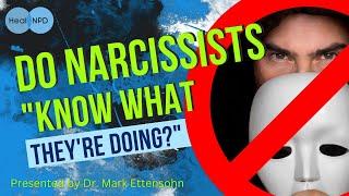 Do Narcissists "Know What They're Doing?"