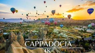 Cappadocia Turkey   Hot Air Balloon 4k Drone