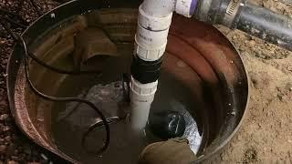 MidwestDIY - How to Replace a Submergible Sump Pump. Includes Check Valve Instillation and Weep Hole