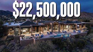 Inside a $22,500,000 Arizona Hilltop MEGA Mansion!