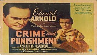 Crime And Punishment 1935 | Peter Lorre | Edward Arnold | Marian Marsh | Tala Birell | Gene Lockhart