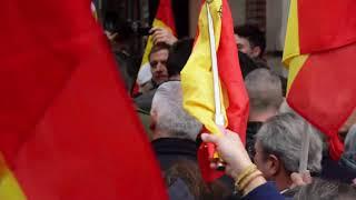 Spain | DENAES rally against Pedro Sanchez's Amnesty Law at Ferraz Street in Madrid (Dec 06, 2023)