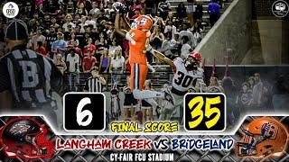 DOUBLE HOMECOMING!!! Tx High School Football |  Langham Creek HS vs Bridgeland HS Game Recap