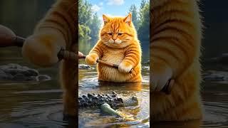 Cat vs crocodile fight #choti duniya #shortvideo #viral #newvideo