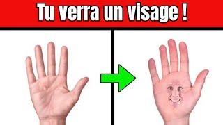 Cette vidéo vous fera voir un Visage sur ta mains !! 