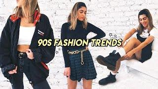 HOW TO STYLE 90s TRENDS IN 2019  mom jeans, plaid skirts, doc martens, etc!