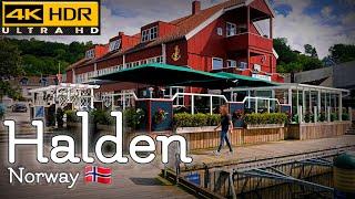 Walk with Me in Halden in Norway | City Center | 4K HDR | July 2024