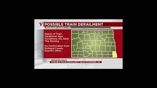 More than 30 of 70 rail cars of Canadian Railway Train derail near Wyndmere, ND #northdakota