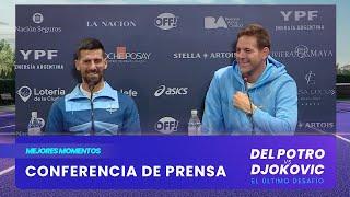 Conferencia de prensa de Juan Martín Del Potro y Nole Djokovic