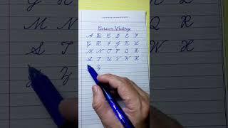 How to write English capital letters | Cursive writing A to Z | Cursive handwriting practice | ABCD