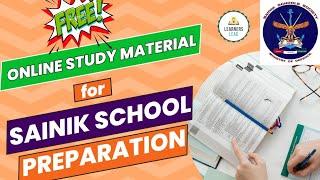 Free Online Study Material for Sainik School Entrance Exam Preparation class 6 & 9 