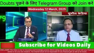 SUSHIL KEDIA LATEST VIDEO TODAY | SUSHIL KEDIA ZEE BUSINESS &CNBC AWAAZ | TOMORROW MARKET PREDICTION