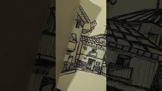 "Capturing the soul of the city—one sketch at a time.  #pensketch#practice #loveit #ytshorts