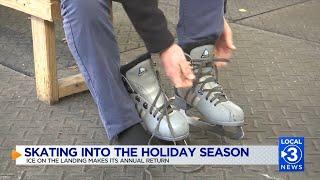 Skating into the holiday season:  Ice on the Landing makes Its annual return