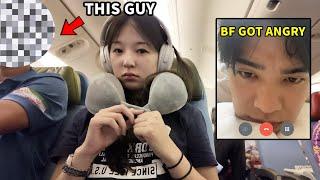 Worst Flight Ever: A Guy wouldn’t leave me alone for 11 HOURS, Boyfriend Scolded Me (I left Korea)